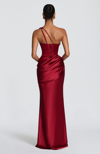 HELENA | CUTOUT PLUNGE MAXI DRESS