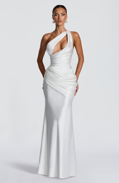 HELENA | CUTOUT PLUNGE MAXI DRESS