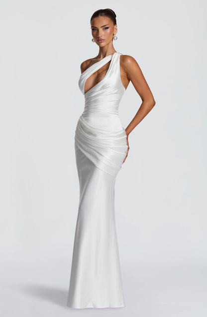 HELENA | CUTOUT PLUNGE MAXI DRESS
