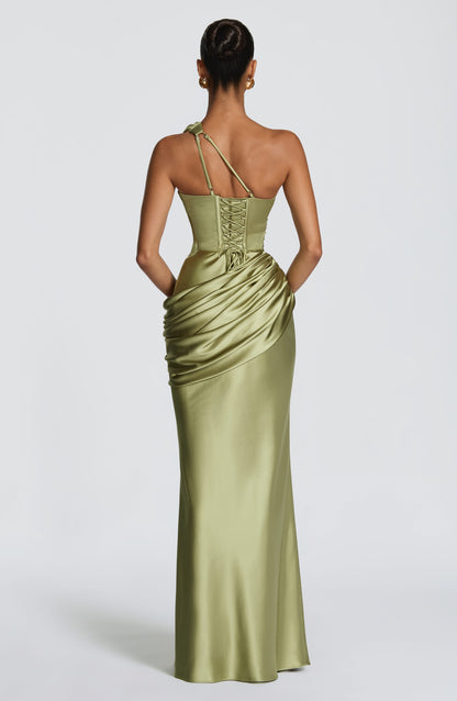 HELENA | CUTOUT PLUNGE MAXI DRESS