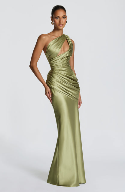 HELENA | CUTOUT PLUNGE MAXI DRESS