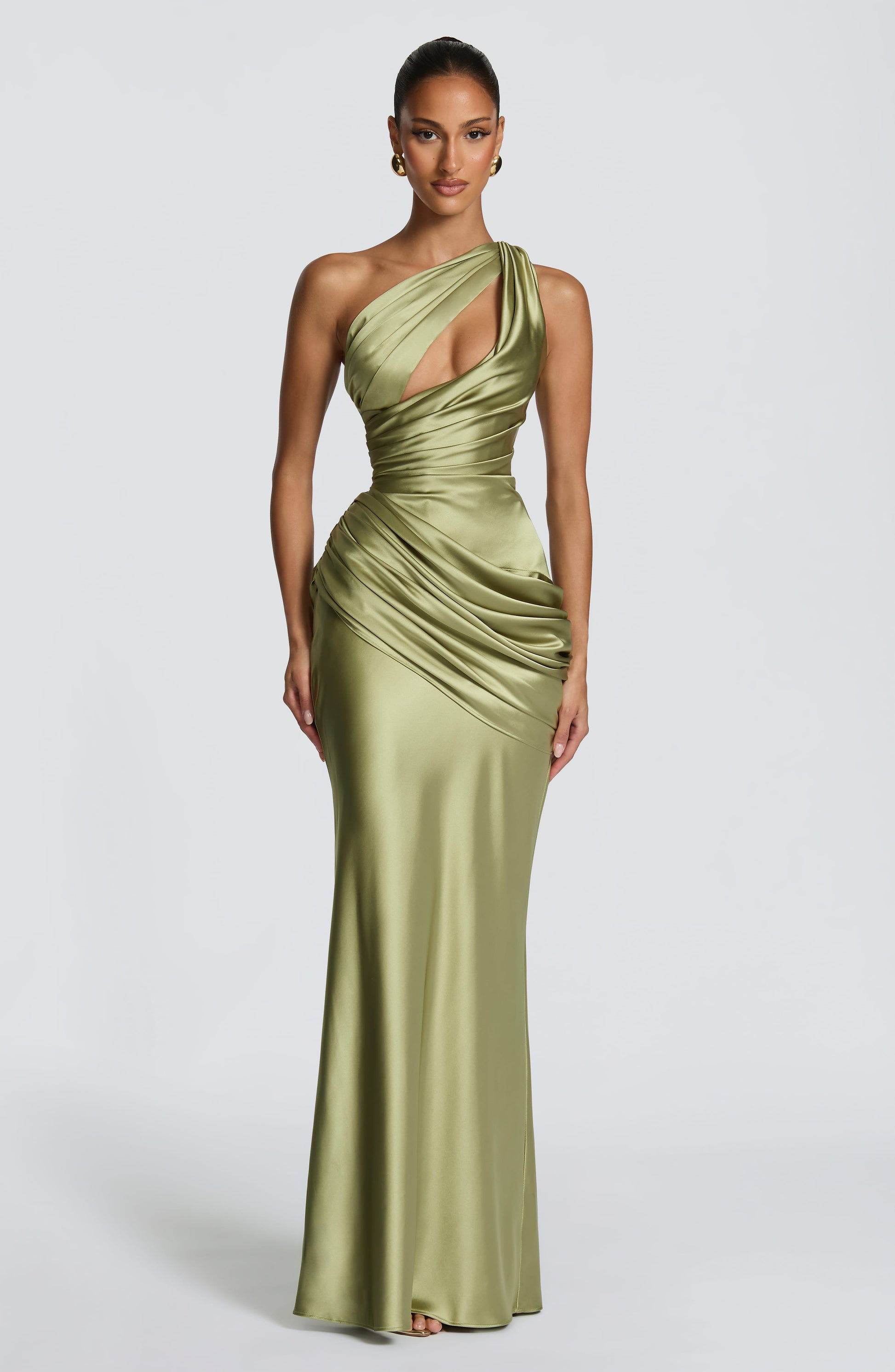 HELENA | CUTOUT PLUNGE MAXI DRESS