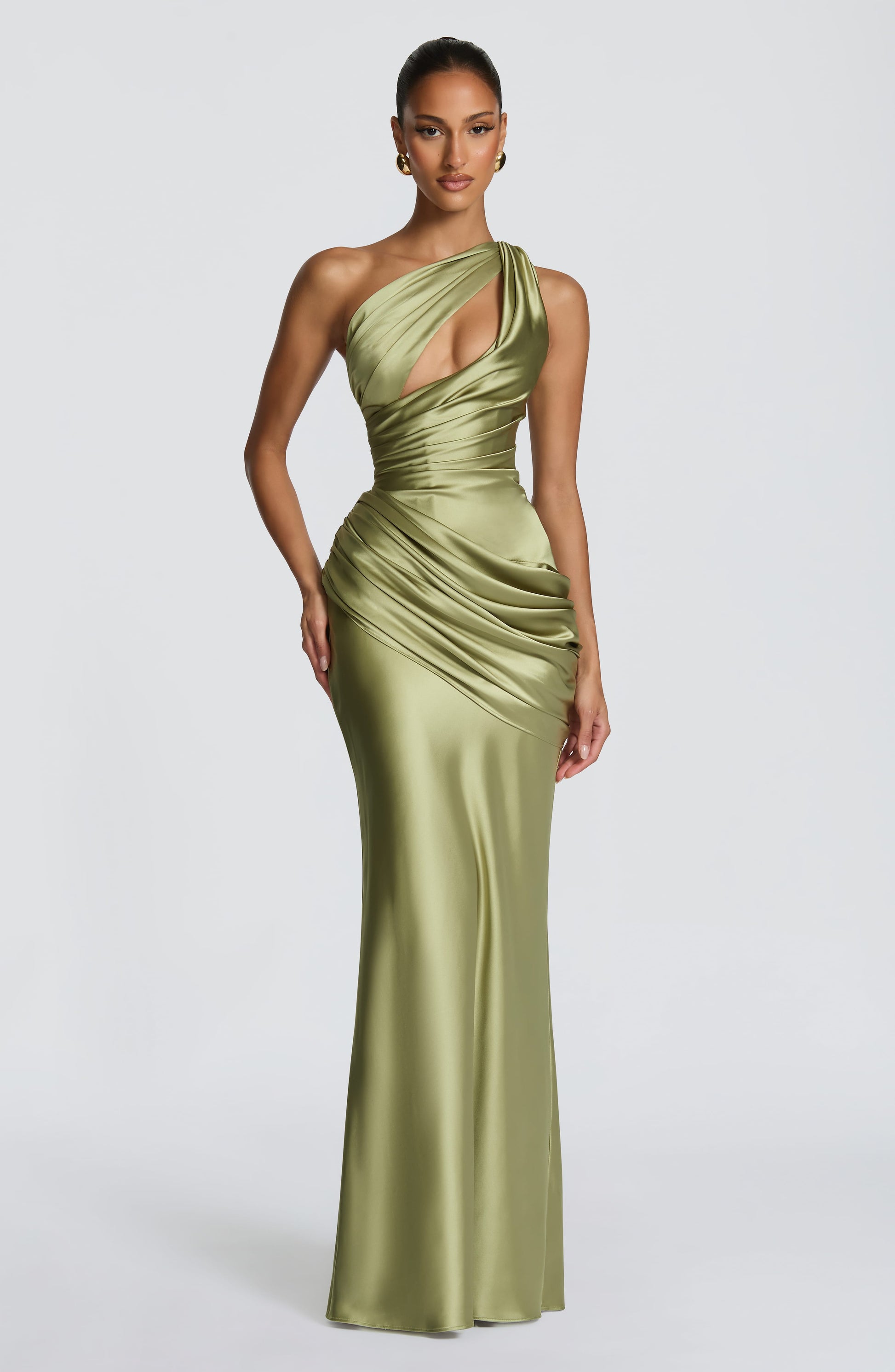 HELENA | CUTOUT PLUNGE MAXI DRESS