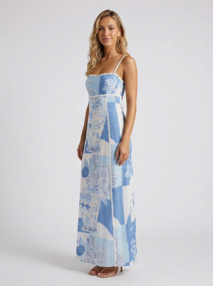 HAZEL | FLORAL CORSET MAXI DRESS
