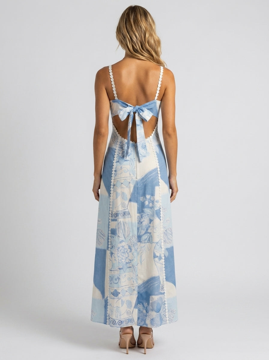 HAZEL | FLORAL CORSET MAXI DRESS