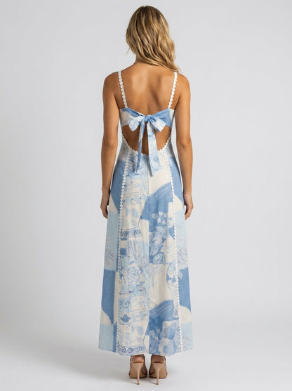 HAZEL | FLORAL CORSET MAXI DRESS