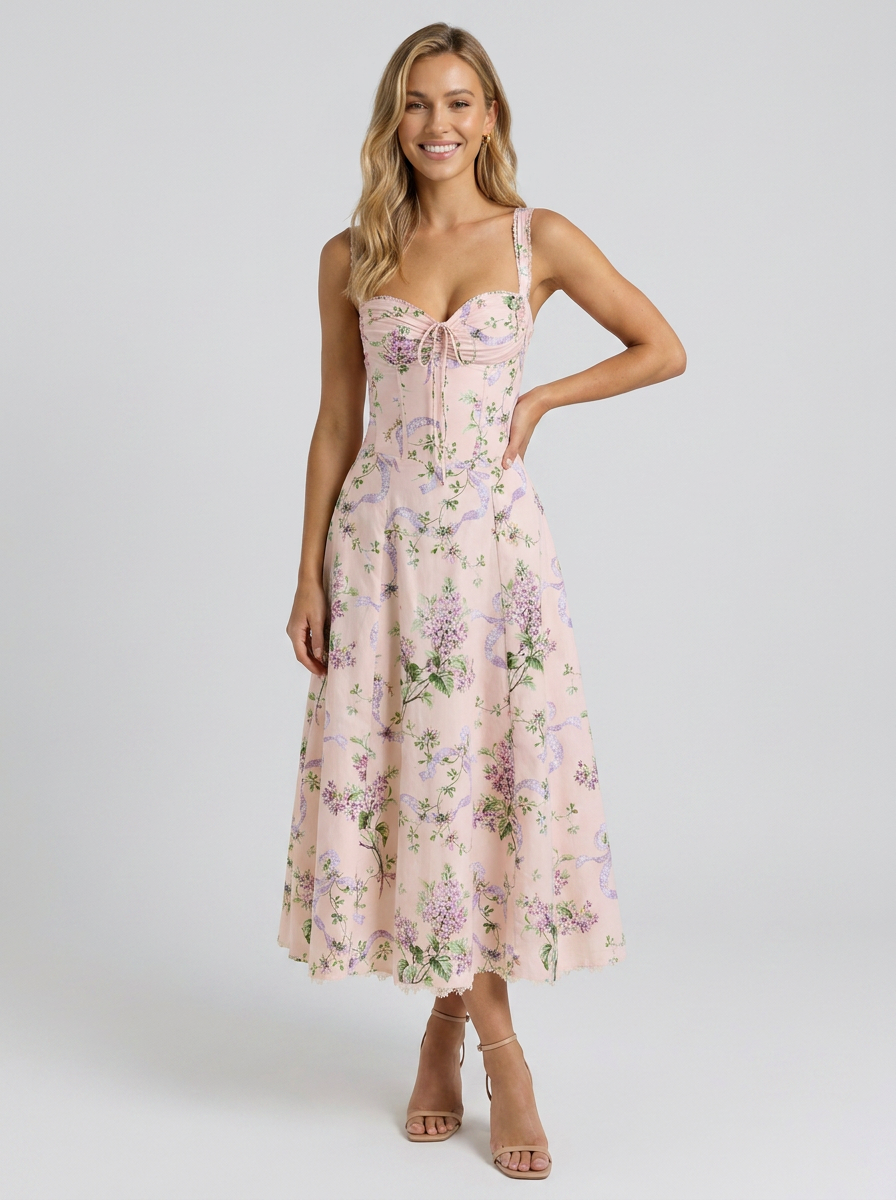 KIARA | FLORAL BACKLESS MAXI DRESS