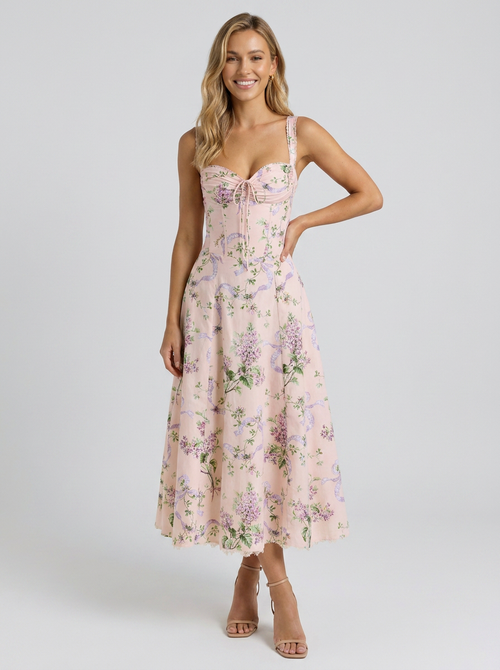 KIARA | FLORAL BACKLESS MAXI DRESS