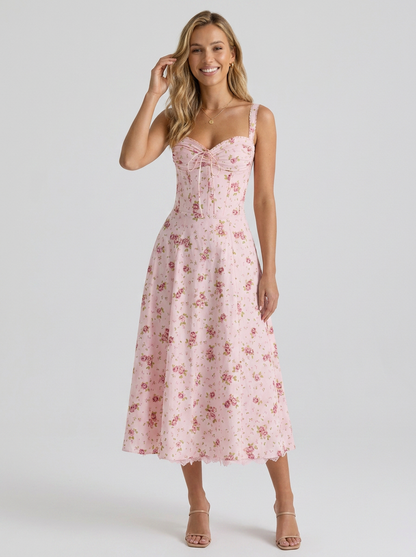 KIARA | FLORAL BACKLESS MAXI DRESS