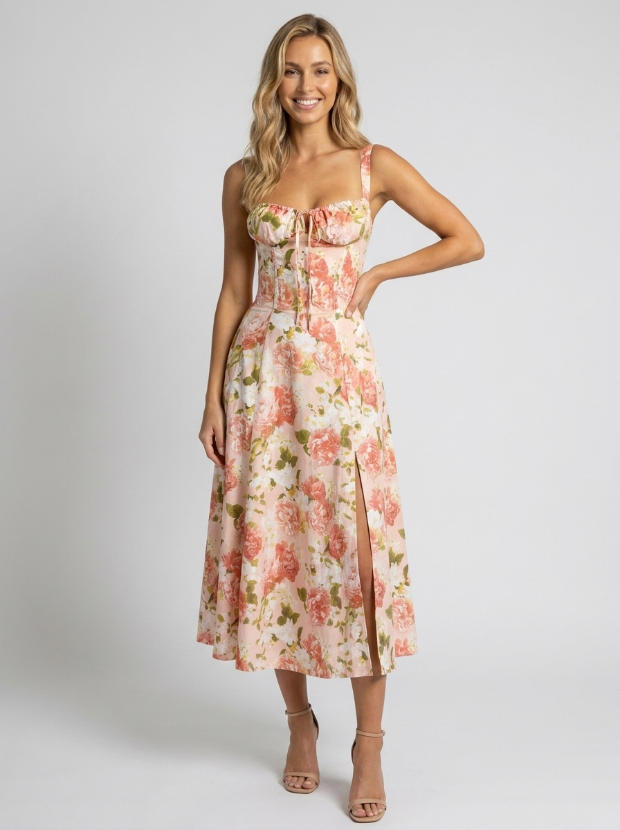 KIARA | FLORAL BACKLESS MAXI DRESS