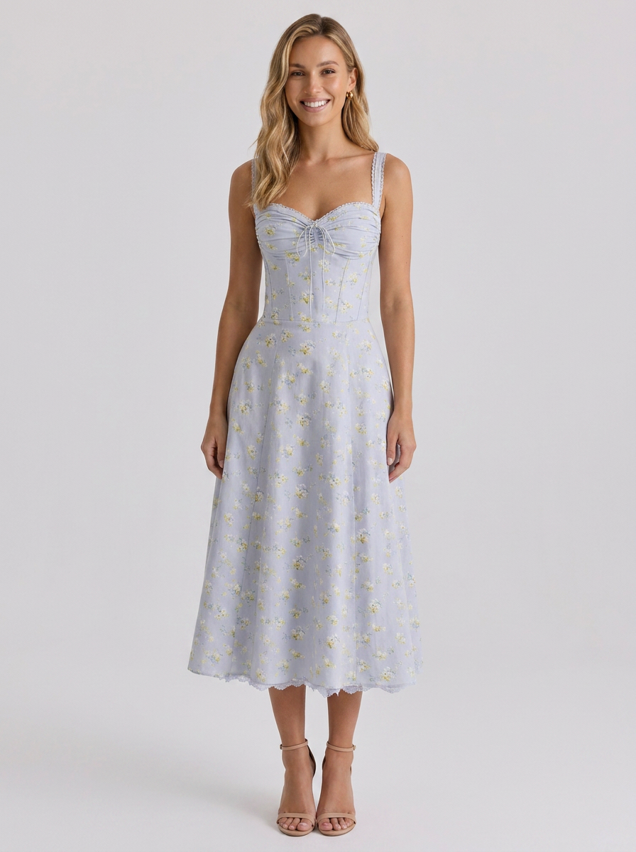 KIARA | FLORAL BACKLESS MAXI DRESS