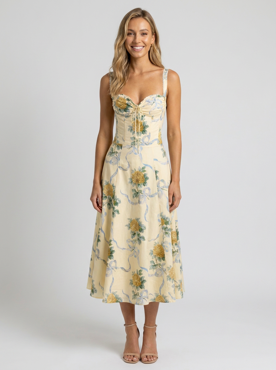 KIARA | FLORAL BACKLESS MAXI DRESS