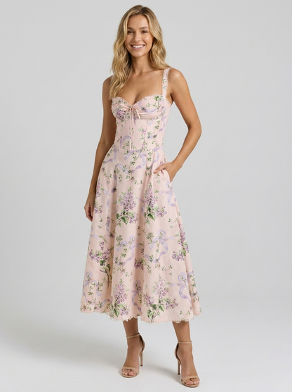 KIARA | FLORAL BACKLESS MAXI DRESS