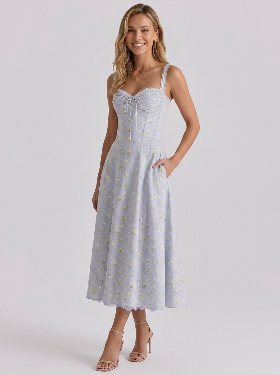 KIARA | FLORAL BACKLESS MAXI DRESS