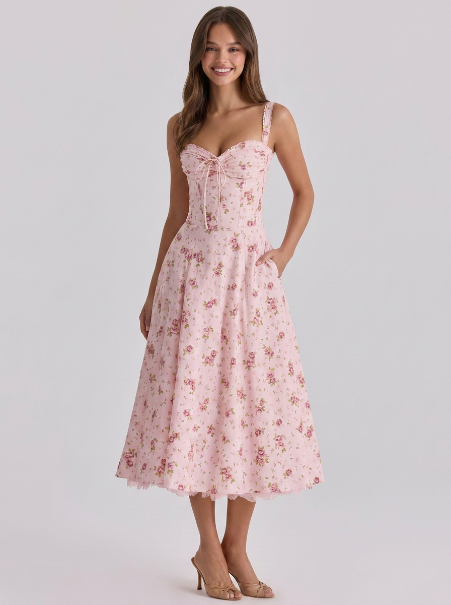KIARA | FLORAL BACKLESS MAXI DRESS