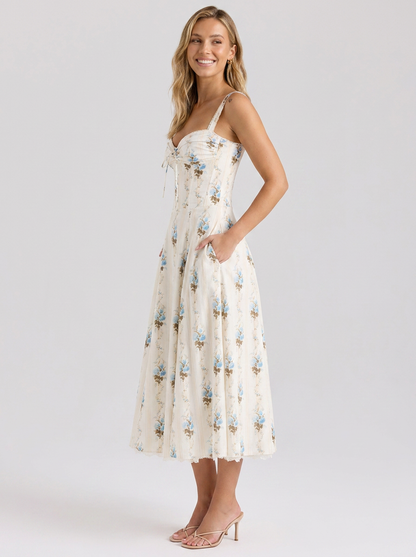 KIARA | FLORAL BACKLESS MAXI DRESS