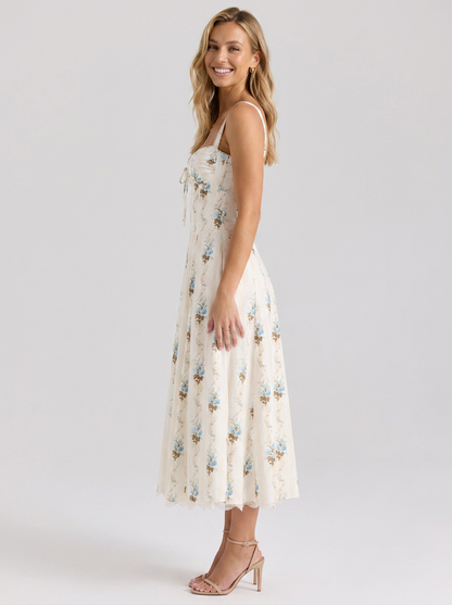 KIARA | FLORAL BACKLESS MAXI DRESS