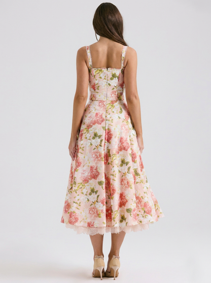 KIARA | FLORAL BACKLESS MAXI DRESS