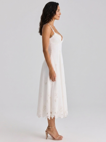 ZAINA | FLORAL CUTOUT MAXI DRESS