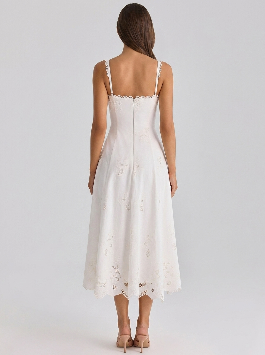 ZAINA | FLORAL CUTOUT MAXI DRESS