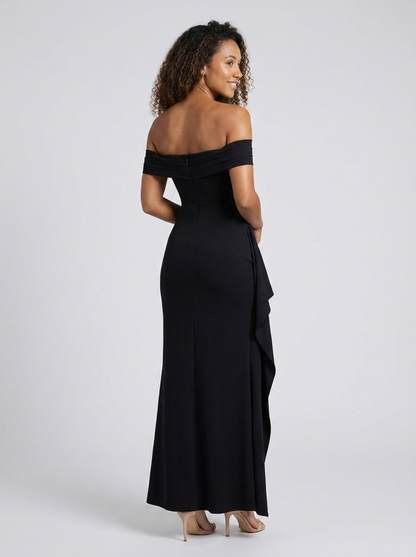 ISABELLA | RUCHED OFF MAXI DRESS