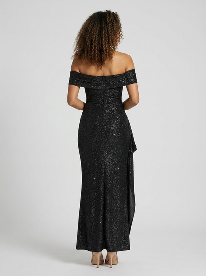 ISABELLA | RUCHED OFF MAXI DRESS