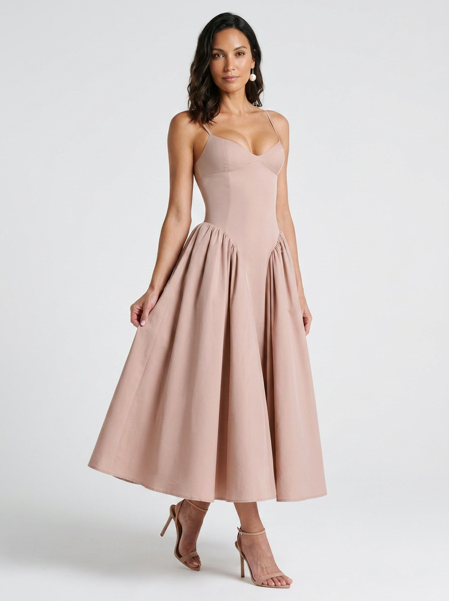 FARAH | MIDI DRESS - Pink