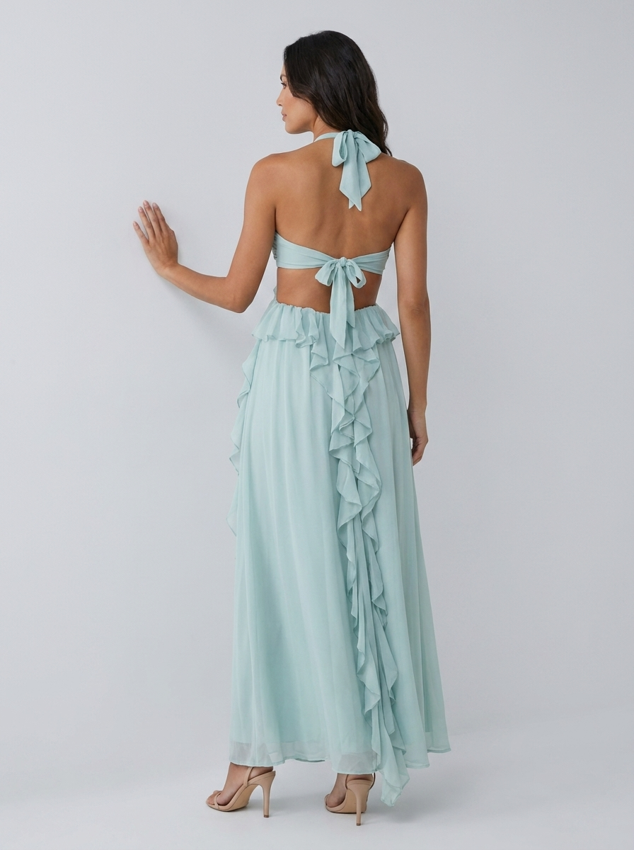 DAHLIA | FLORAL BACKLESS MAXI DRESS