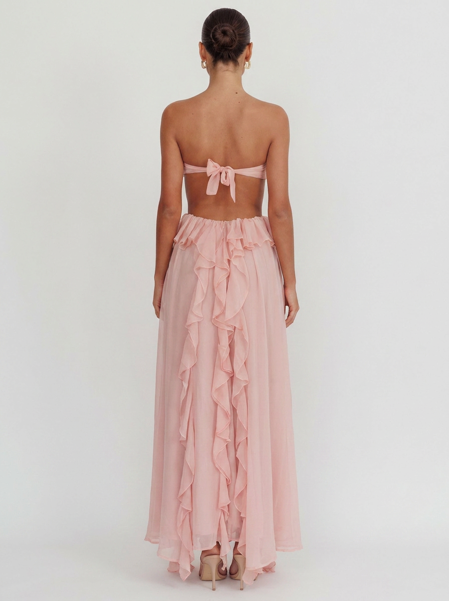 DAHLIA | FLORAL BACKLESS MAXI DRESS