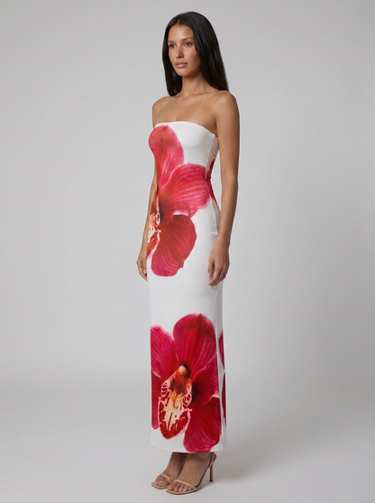 FELICITY | FLORAL BODYCON MAXI DRESS