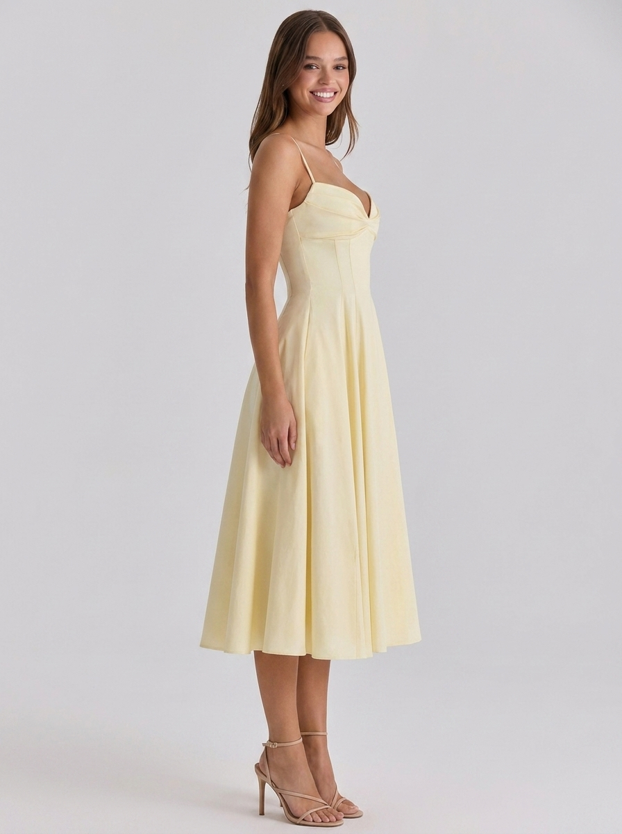 UNA | SWEETHEART MIDI DRESS