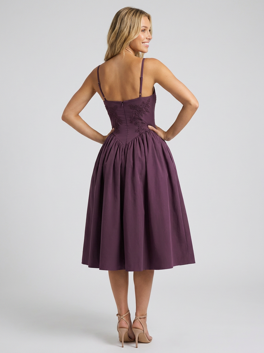 ORABEL | FLORAL PLEATED MIDI DRESS