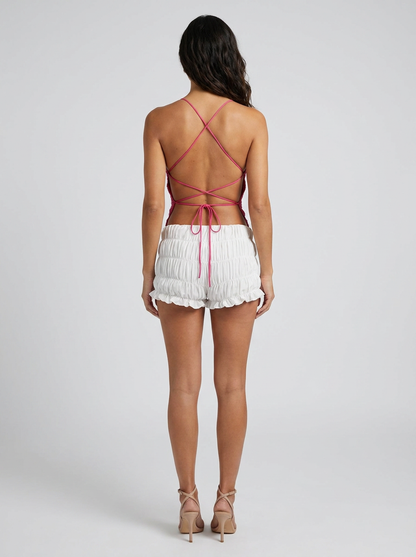PRIYA | FLORAL PLUNGE TOP