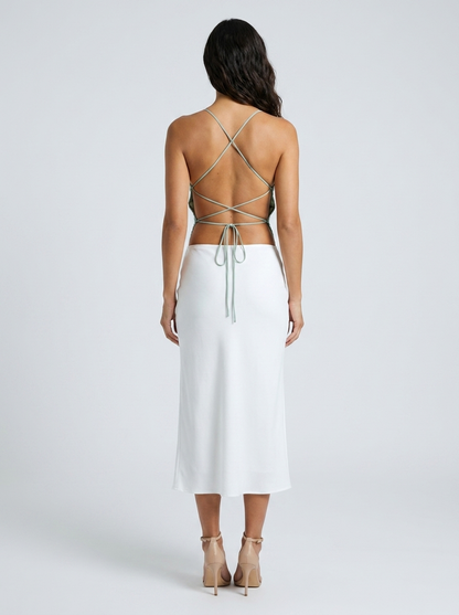 PRIYA | FLORAL PLUNGE TOP
