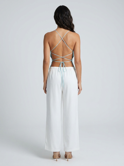 PRIYA | FLORAL PLUNGE TOP