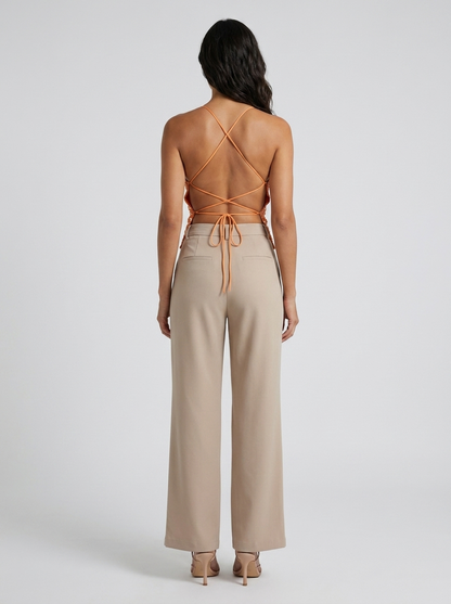 PRIYA | FLORAL PLUNGE TOP