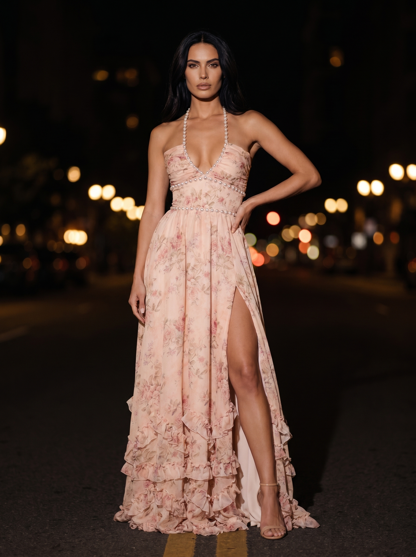 SIENA | EVENING MAXI DRESS - Pink