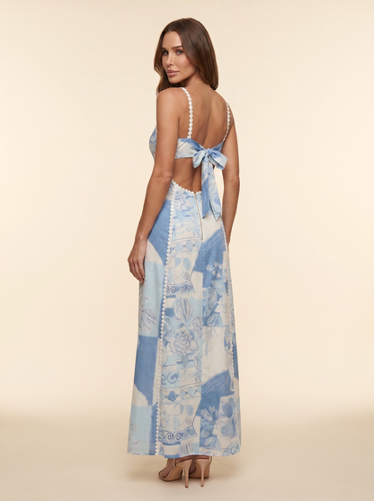 ROMINA | FLORAL CORSET MAXI DRESS