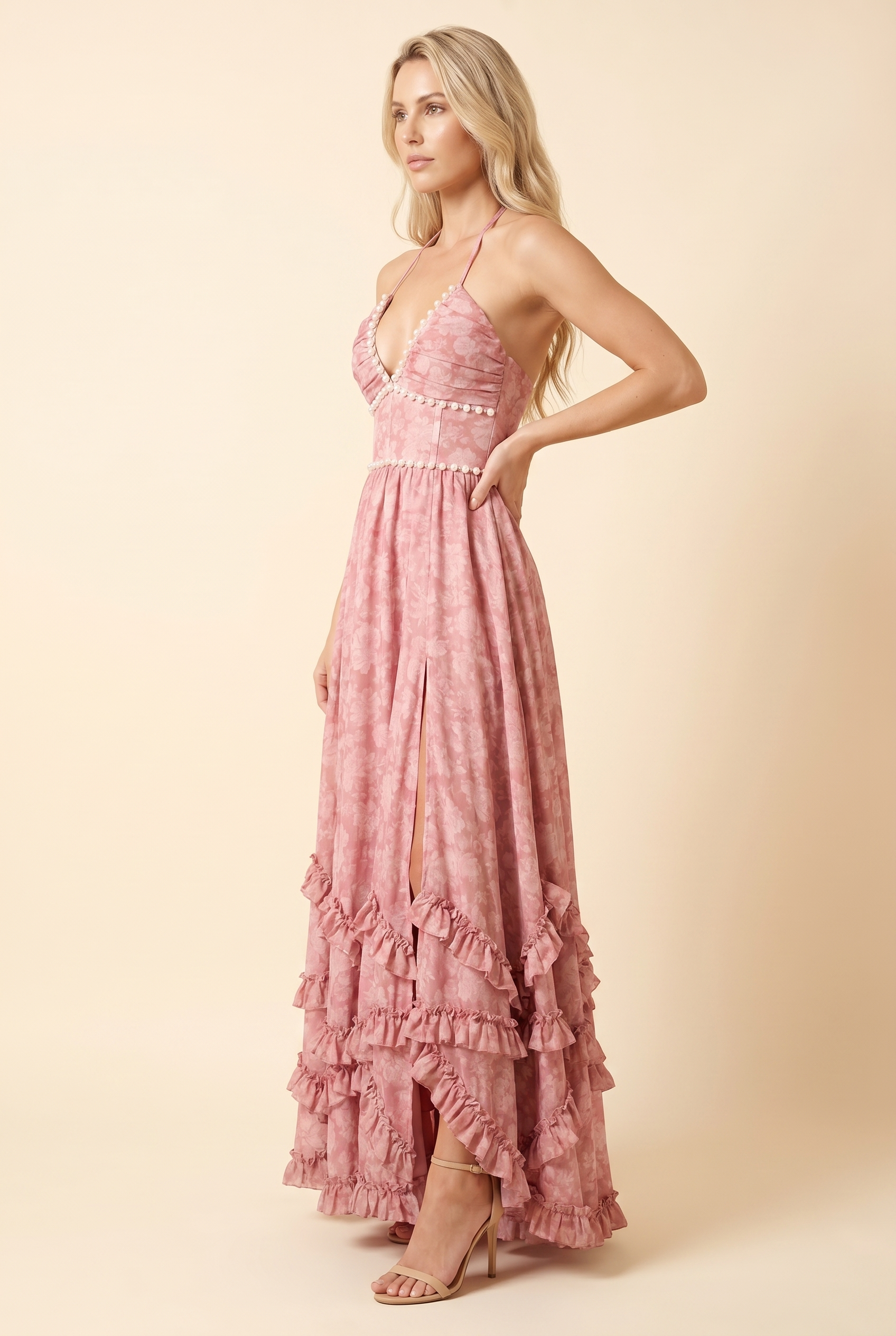 BIANCA | FLORAL TIERED MAXI DRESS