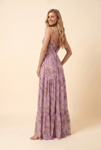 BIANCA | FLORAL TIERED MAXI DRESS