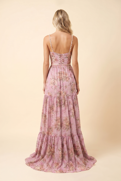 BIANCA | FLORAL TIERED MAXI DRESS