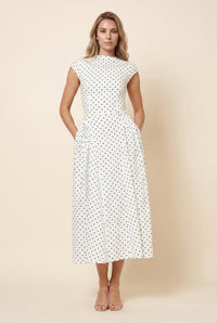 White Polka Dot