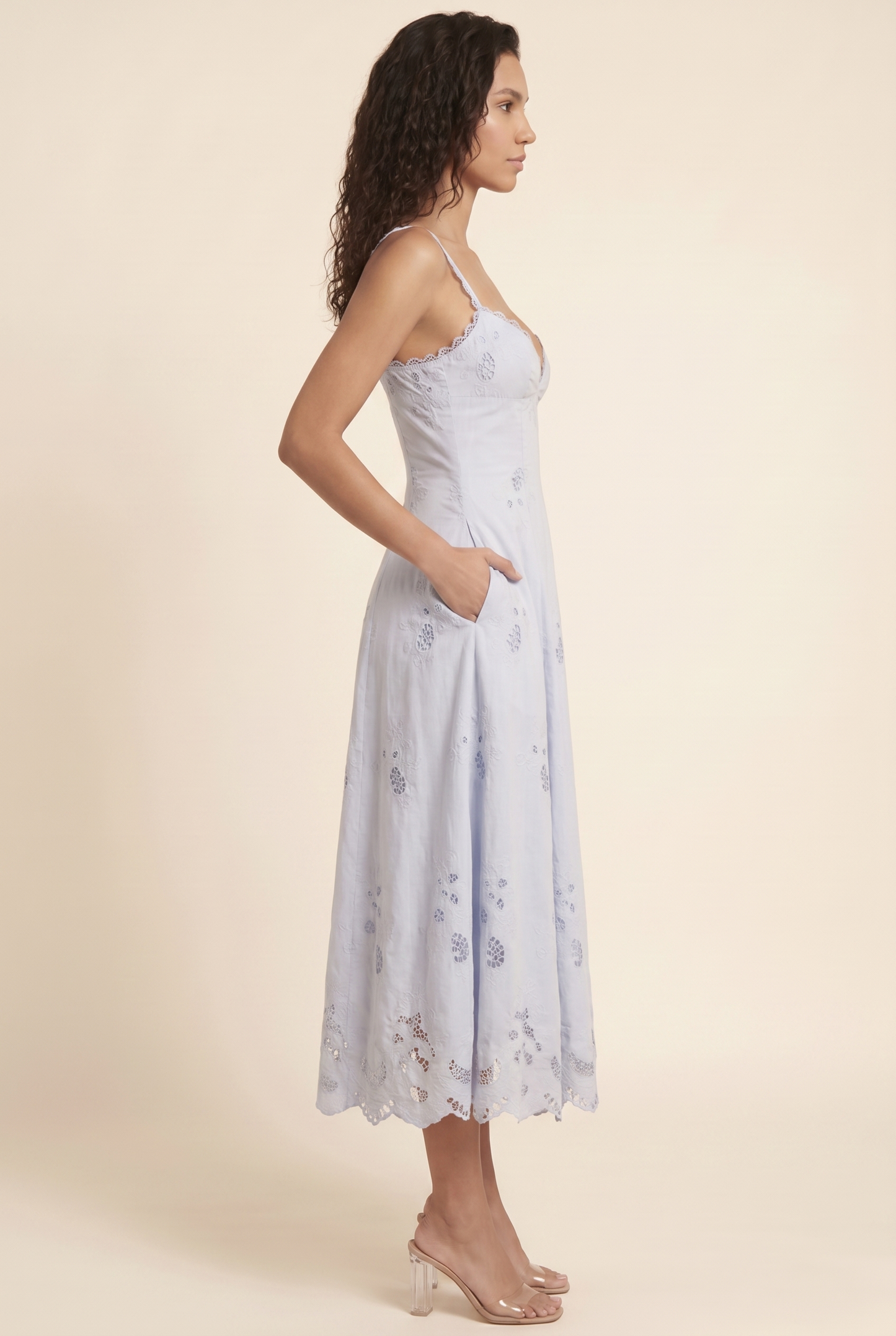 VERENA | RUCHED PLUNGE MAXI DRESS