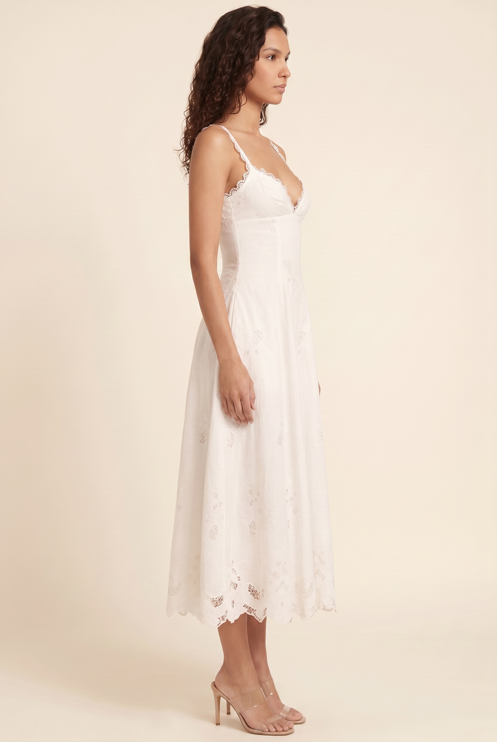 VERENA | RUCHED PLUNGE MAXI DRESS