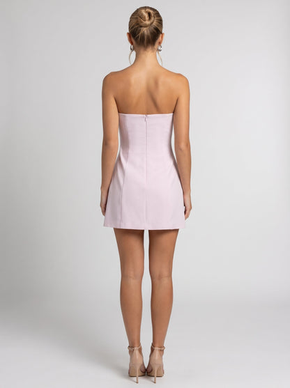VALENCIA | STRAPLESS MINI DRESS - Pink