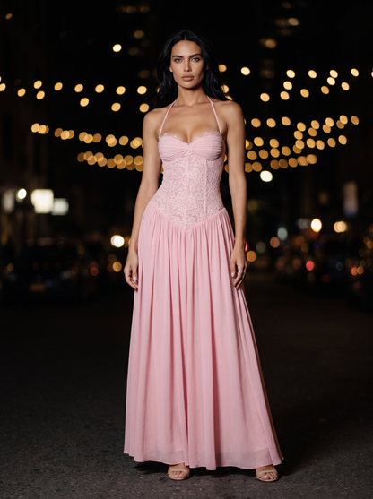 KEZIAH | HOMECOMING MAXI DRESS - Pink, front