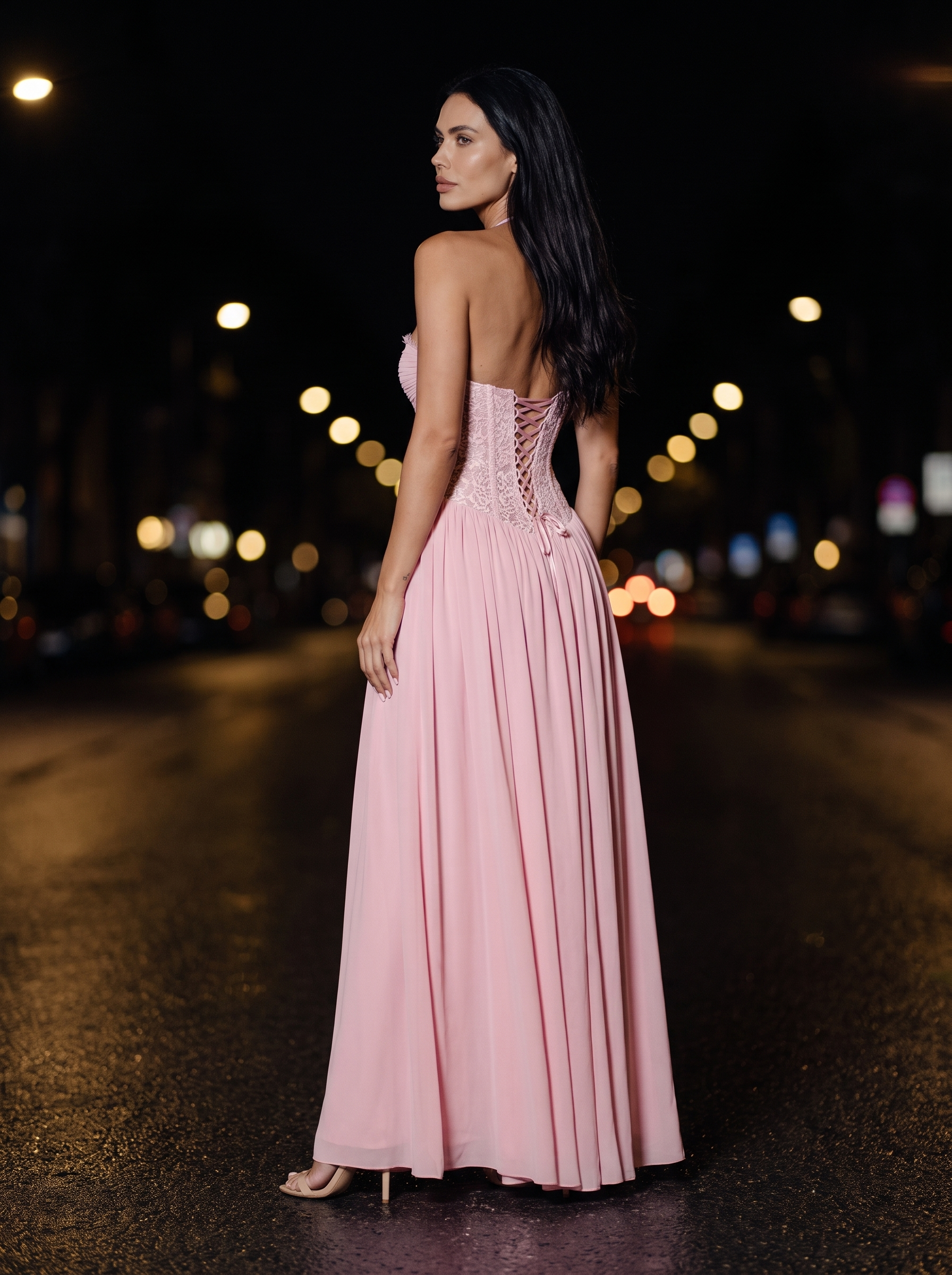 KEZIAH | HOMECOMING MAXI DRESS - Pink, back