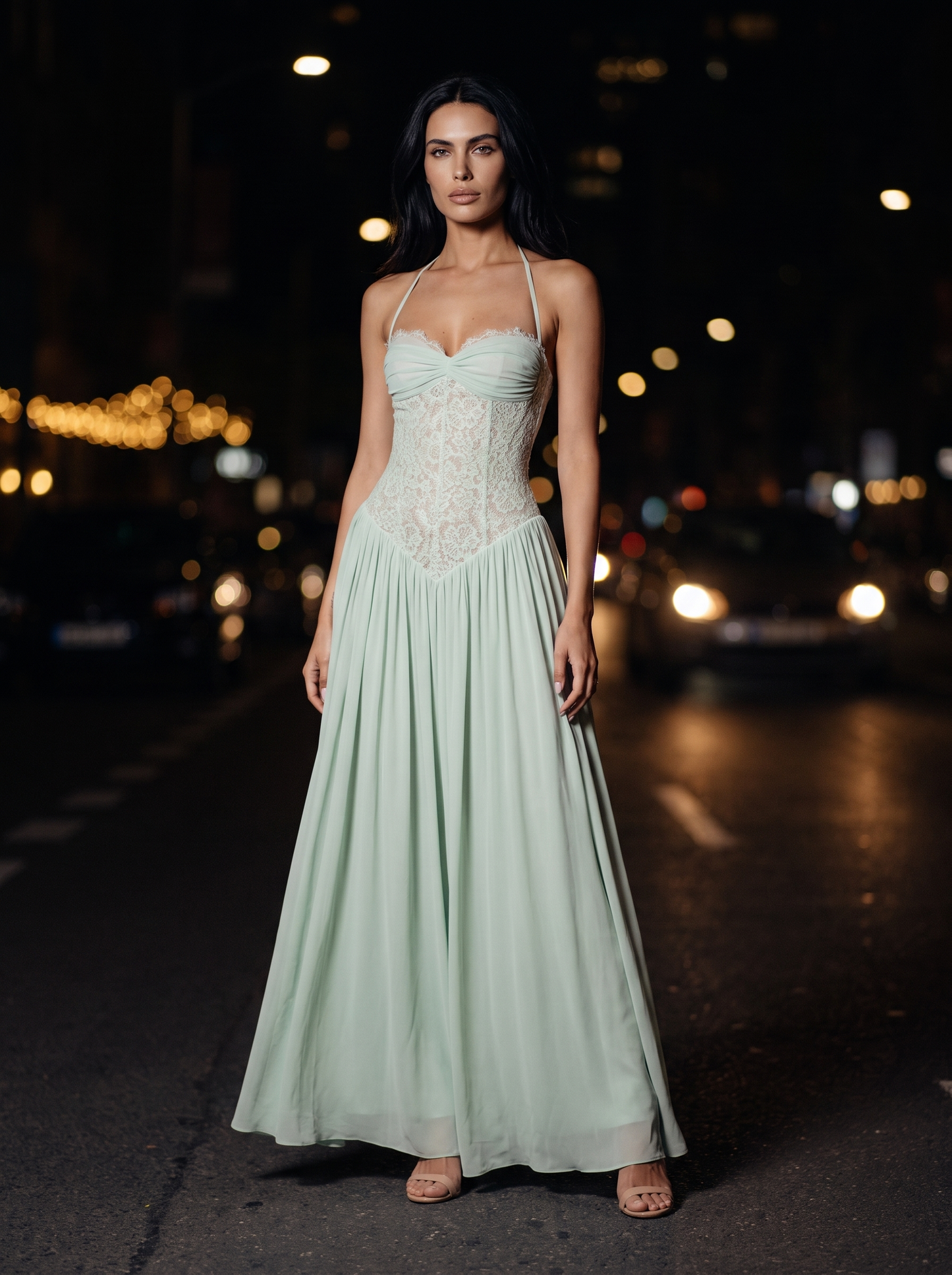 KEZIAH | HOMECOMING MAXI DRESS - Mint, front