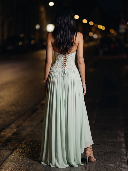 KEZIAH | HOMECOMING MAXI DRESS - Mint, back