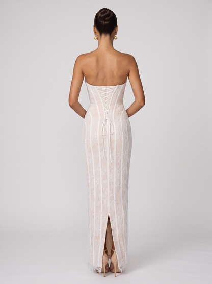 SUSANNA | SWEETHEART MAXI DRESS - Ivory